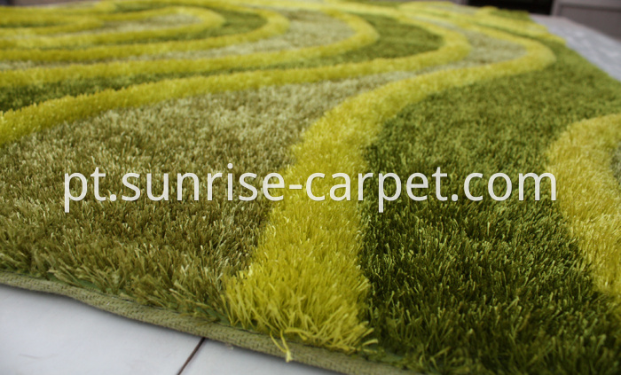 Polyester Shaggy Rug thick yarn with 3D design